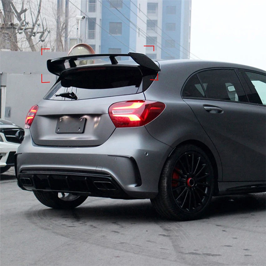 

Rear Spoiler Wing For Mercedes-Benz A-Class A180 A200 A260 W176 AMG 2013-2018 Rear Roof Spoiler Wing Body Kits Tuning