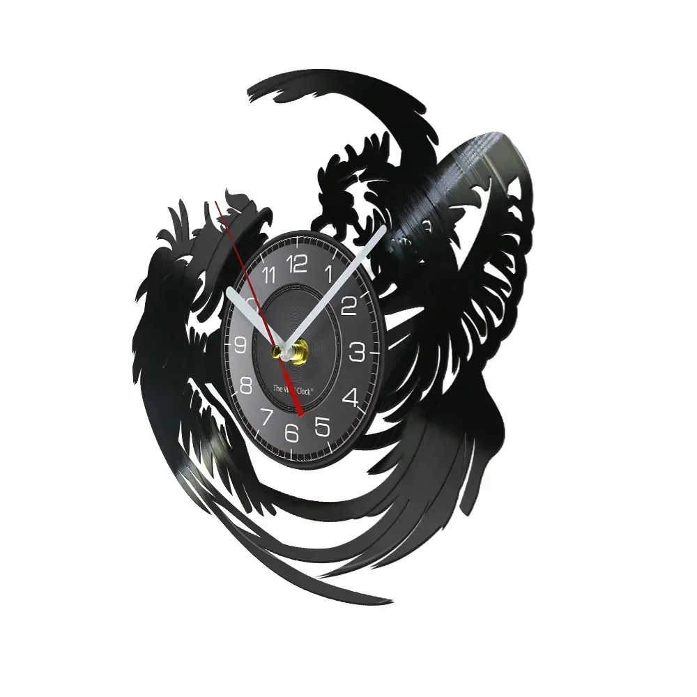 Killer Rooster Farmhouse Decor Tough Rooster Fight Club Kickboxing Wall Clock Fighting Roosters Chicken Vinyl Record Wall Clock