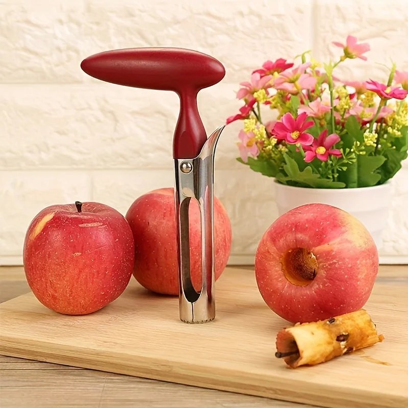 1Pc Premium Apple Corer Stainless Steel Apple Pears Core Remover Tool Fruit Cutter Seeder Slicer Knife Kitchen Vegetable Tools