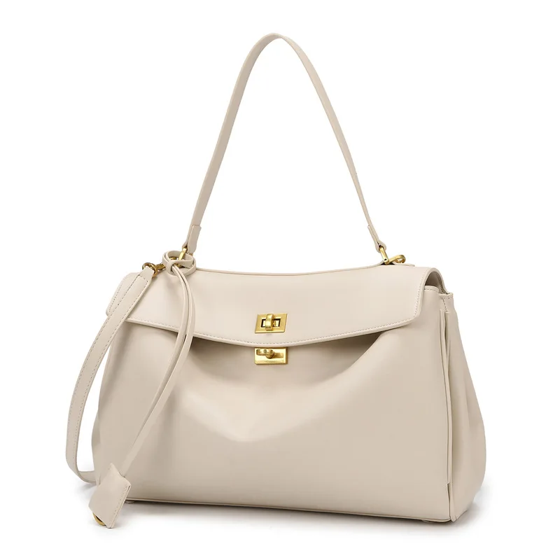 

Fashion texture large capacity tote bag high sense commuter bag women