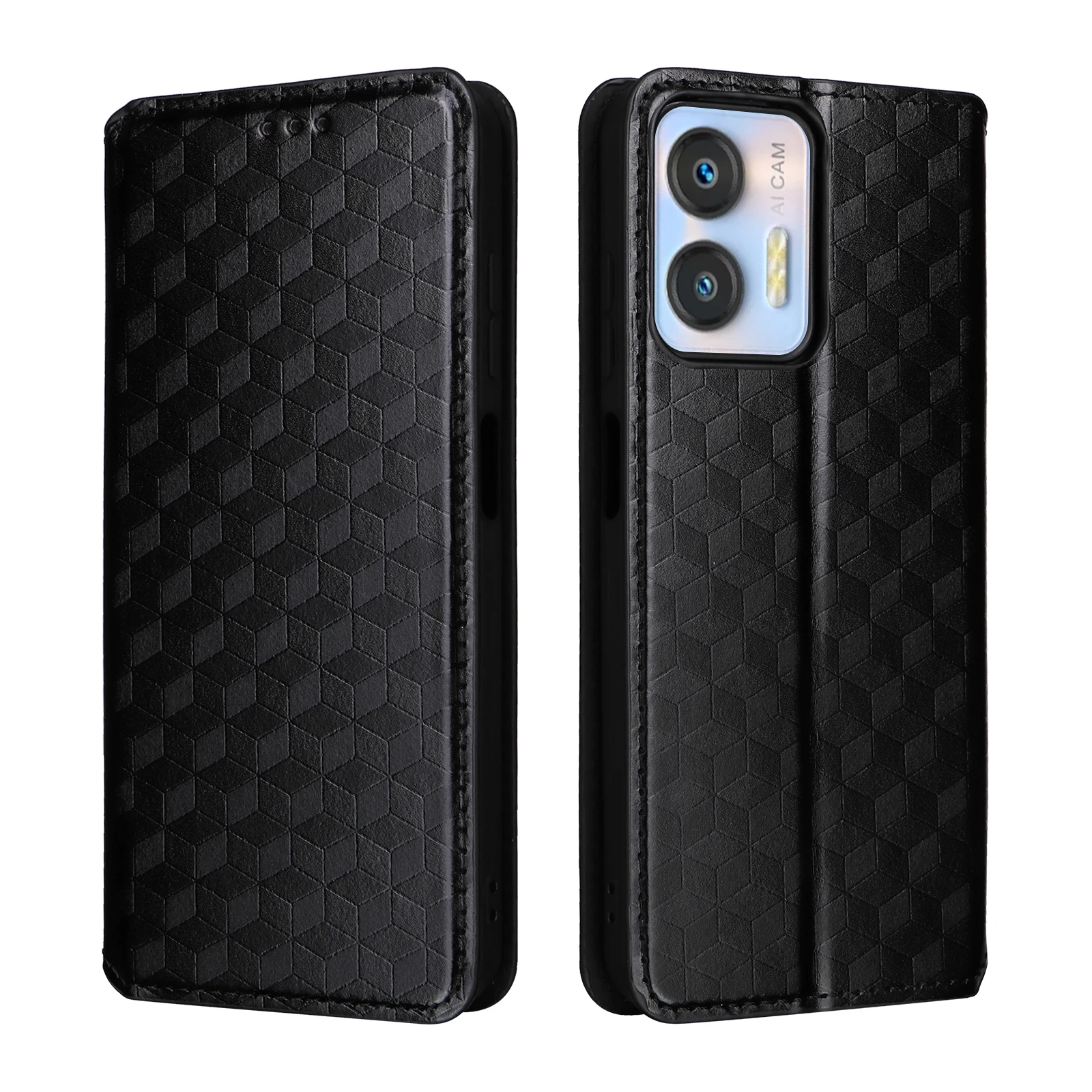 Flip Leather Cover For Oukitel C35 C33 C32 Magnetic Skin Three Dimensional Pattern Shockproof Card Slot Wallet Phone Case