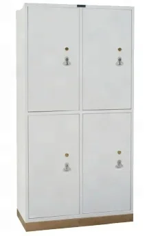 Armario de una sola puerta, armario de guardarropa de ropa de almacenamiento personalizado, armario de acero para oficina y escuela