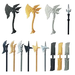 Movie Action Figures Weapon MOC Building Blocks DIY Fireblade Moonlight Dart Trident Sword Axe Accessories Bricks Toys For Kids