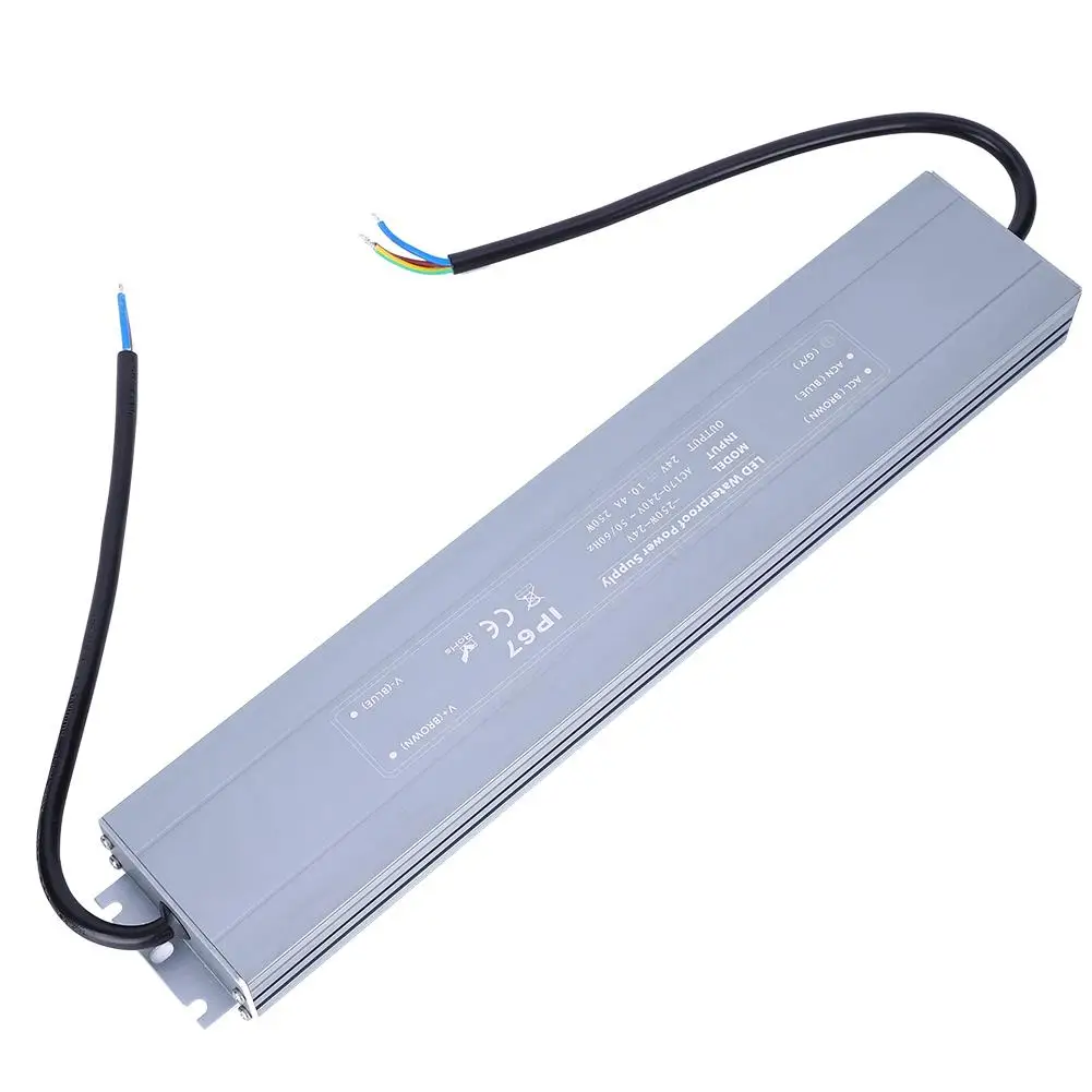 Waterproof 24V 250W Ultra Thin Power Supply Industrial Accessory IP67 Rated