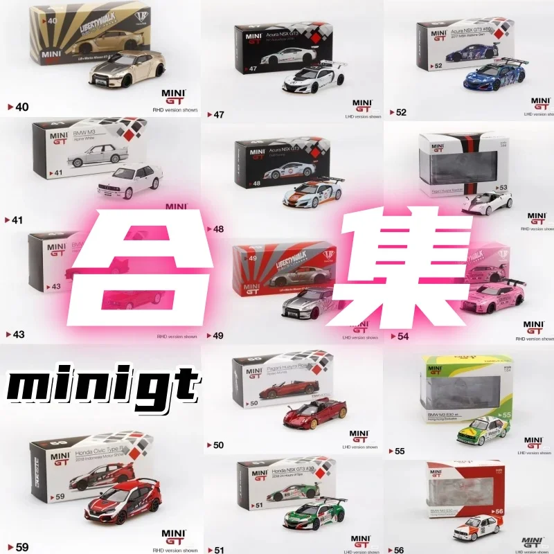 MINI GT 1:64 40 - 63 Oldtimer-Sammlung – Miniaturmodelle aus Druckgusslegierung, dekorative Artikel für Erwachsene, neu auf Lager