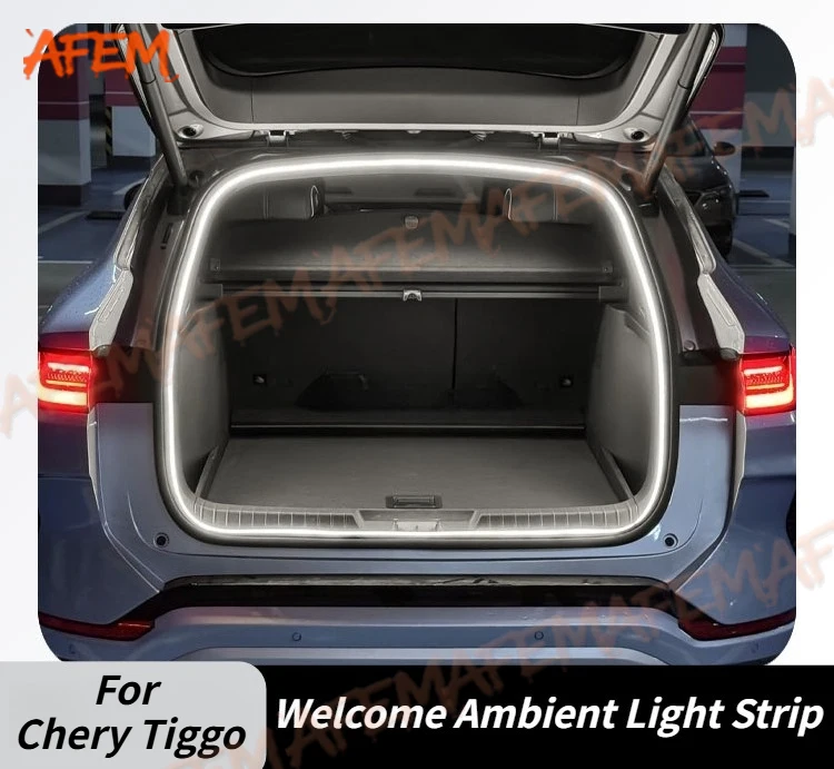 For Chery Tiggo 8 9 7 PLUS 3x 5x 2018-2025 Trunk Flowing Ambient Light Strip Welcome Waterfall Illumination Enhanced Experience