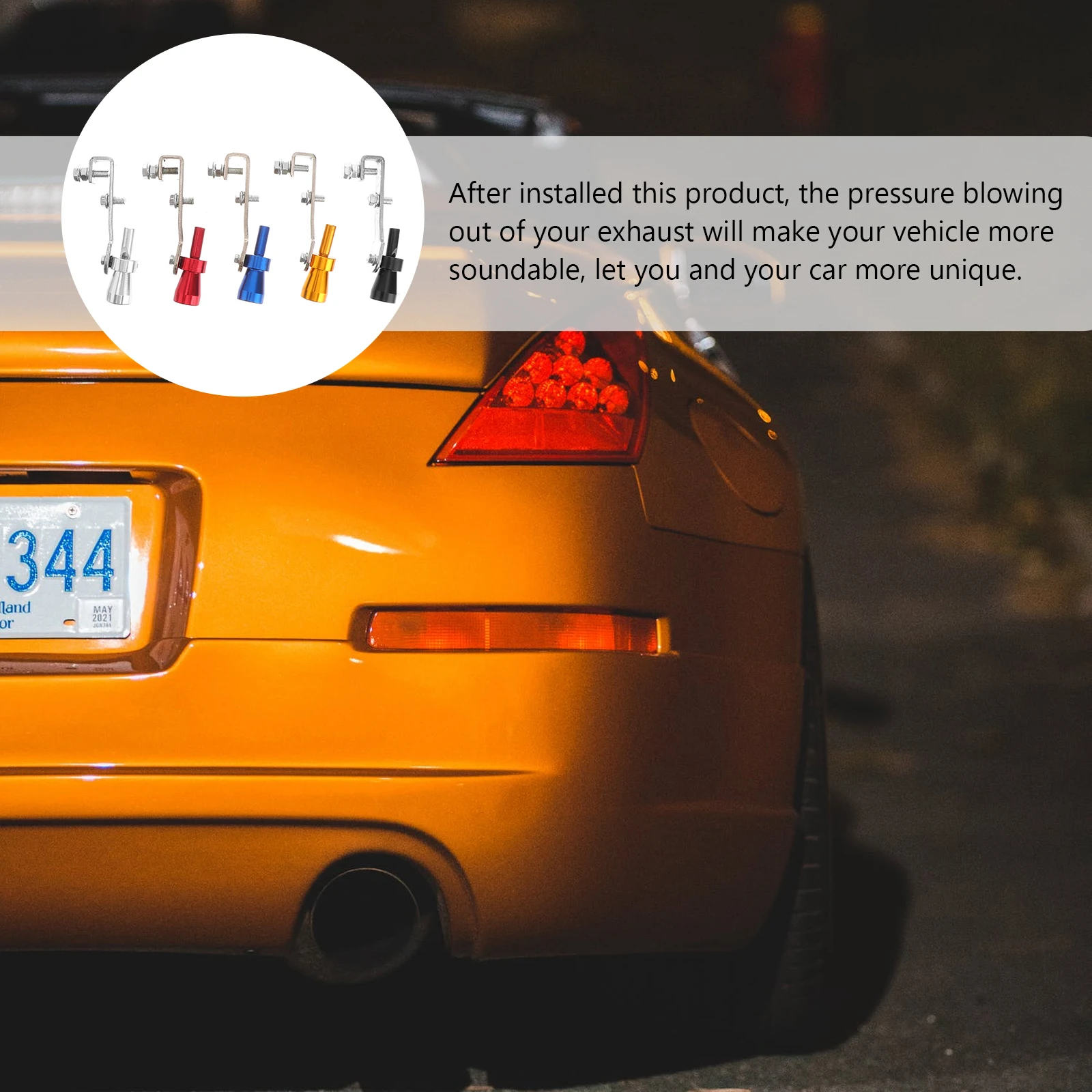 

Whistle Sound Simulator Roar Maker Tailpipe Air Evacuation Exhaust Practical Durable Easy Install Clip Fix Most Vehicles