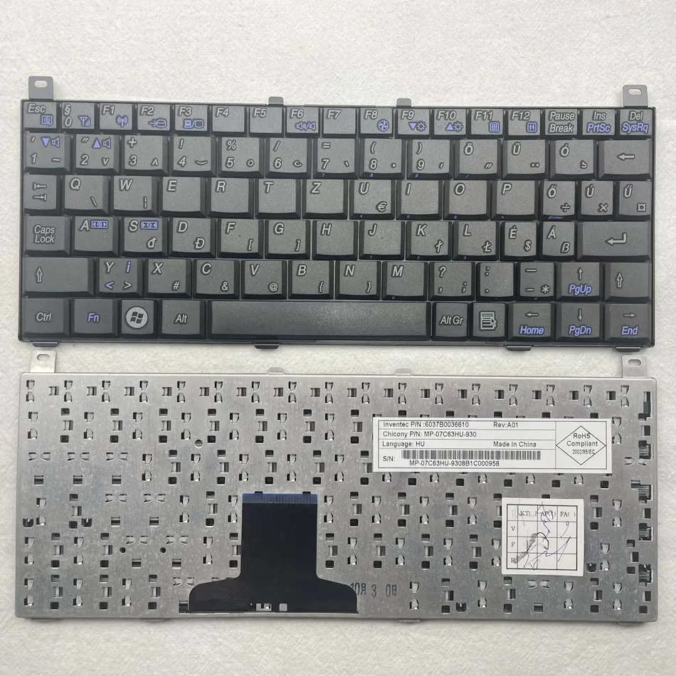 

Hungarian Laptop Keyboard For TOSHIBA NB100 NB101 NB105 MP-07C63HU-930 6037B0036610 HU Layout