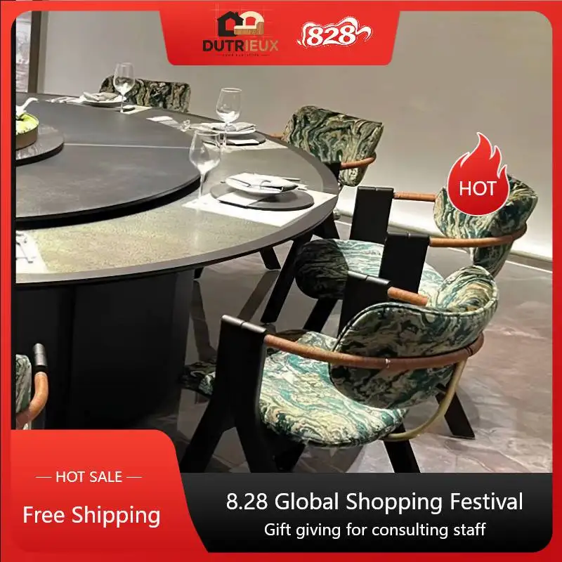 Stylish Designer Dining Chairs Armrest Wedding Wood Kitchen Dining Chairs Mid Century Modern Sillas Comedor Furniture For Home