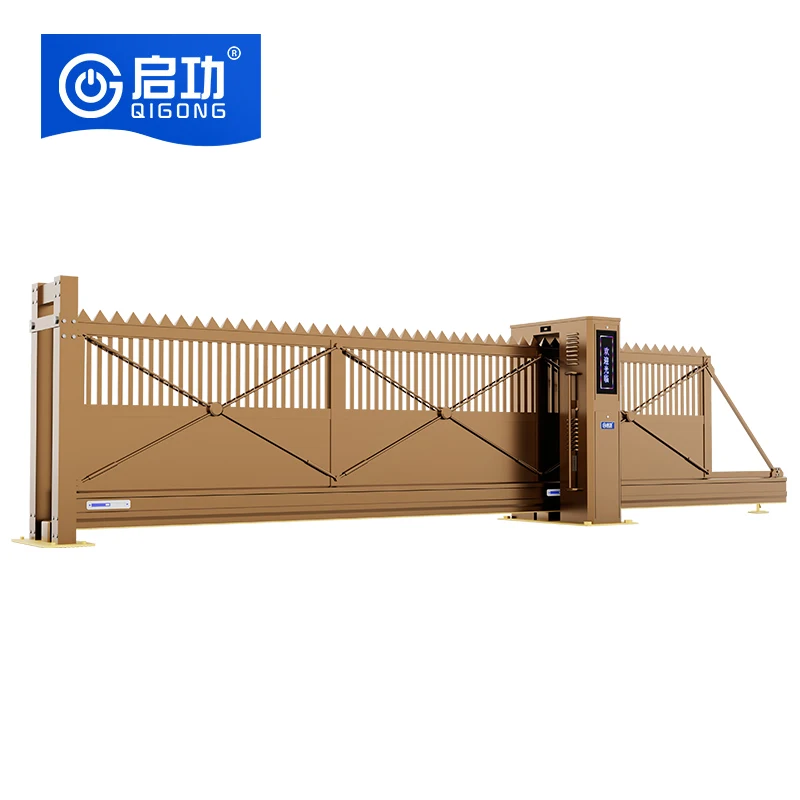 

Автоматические алюминиевые электрические ворота, раздвижные защитные ворота, выдвижная конструкция для школы и центрального использования, автоматический удлинитель и раздвижной стиль