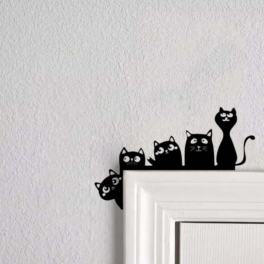 Metal Cat Door Corner Decoration Door Lintel Holiday Decoration Door Top Decoration Cat Halloween Door Top Witch