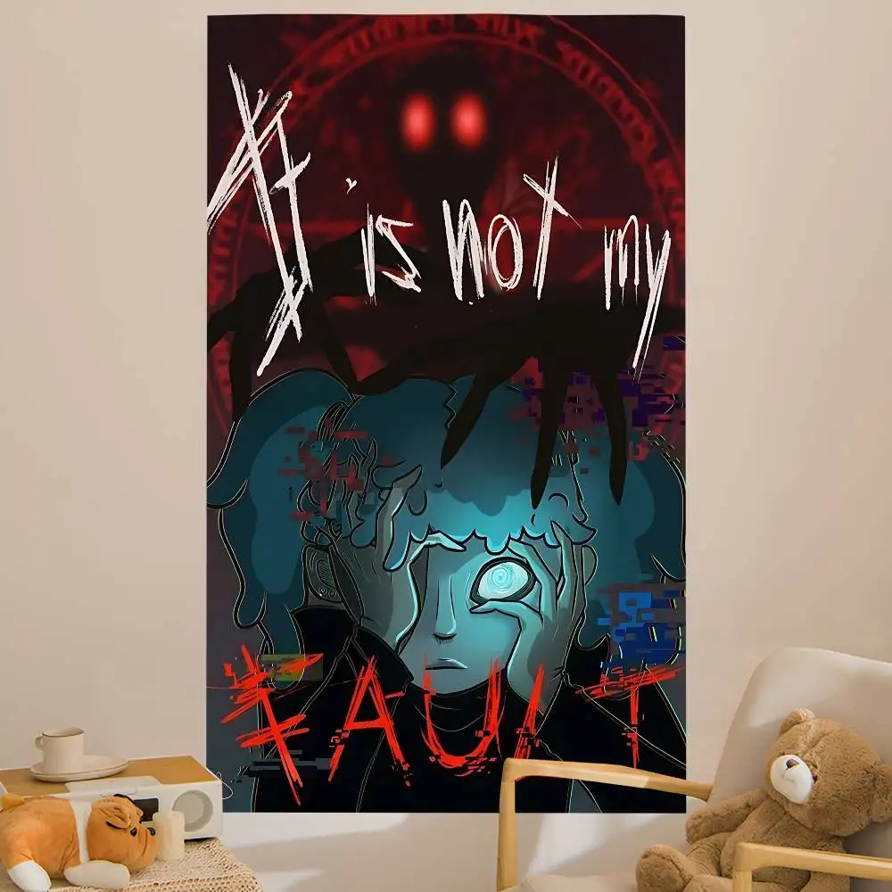 Horror Game S-Sally Face Hanging Bohemian Tapestry Bohemian Wall Tapestries Mandala Kawaii Room Decor