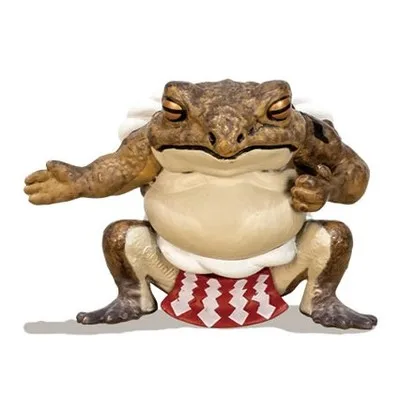 Japanese Bandai Genuine Gacha Scale Model Batgolem Sumo Frog Collectible Tabletop Decoration Action Figure Toys