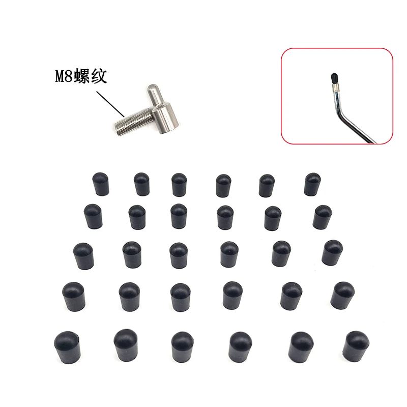 M8 Rubber Caps For Paintless Dent Repair Hammer And Tips for Hook and PDR King Rod