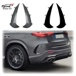 2X 2023 For Mercedes Benz GLC Class X254 AMG Line Rear Bumper Diffuser Lip Spoiler Wind Knife Trim Cover By ABS Body Kit