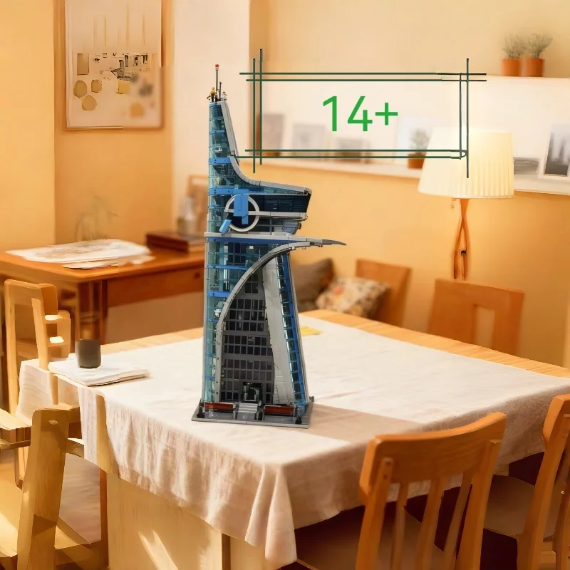 2026 New Style 5201 MOC Superhero Revenge Tower Desktop Decoration Architectural Model Ornament Birthday Christmas Gift