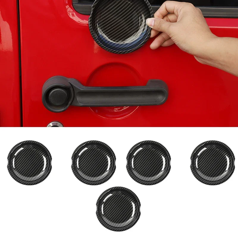 Door Bowl Covers For Jeep Wrangler JK 2007-2017ABS Car Exterior Door Handle Bowl Decoration Cover 2/4 Door Accessories