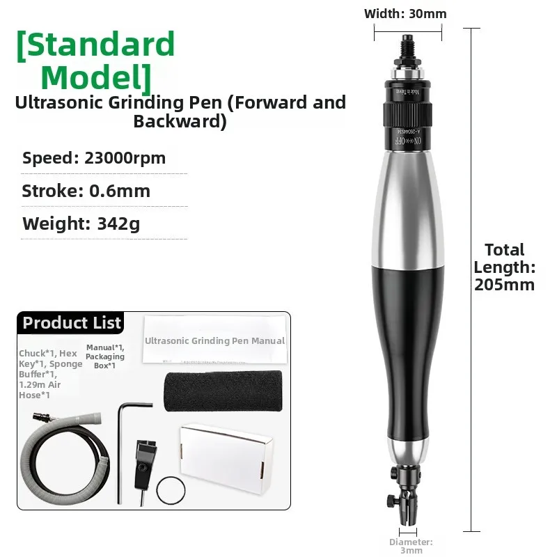 Industrial Vibration Polishing Pen with Replaceable Coated Files for Metal Deburring Edge Trimming and Fine Polishing Work