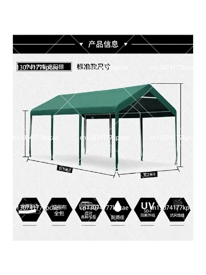 Heavy Duty Portable Carport Canopy, Outdoor Parking Shed for Vehicle Protection