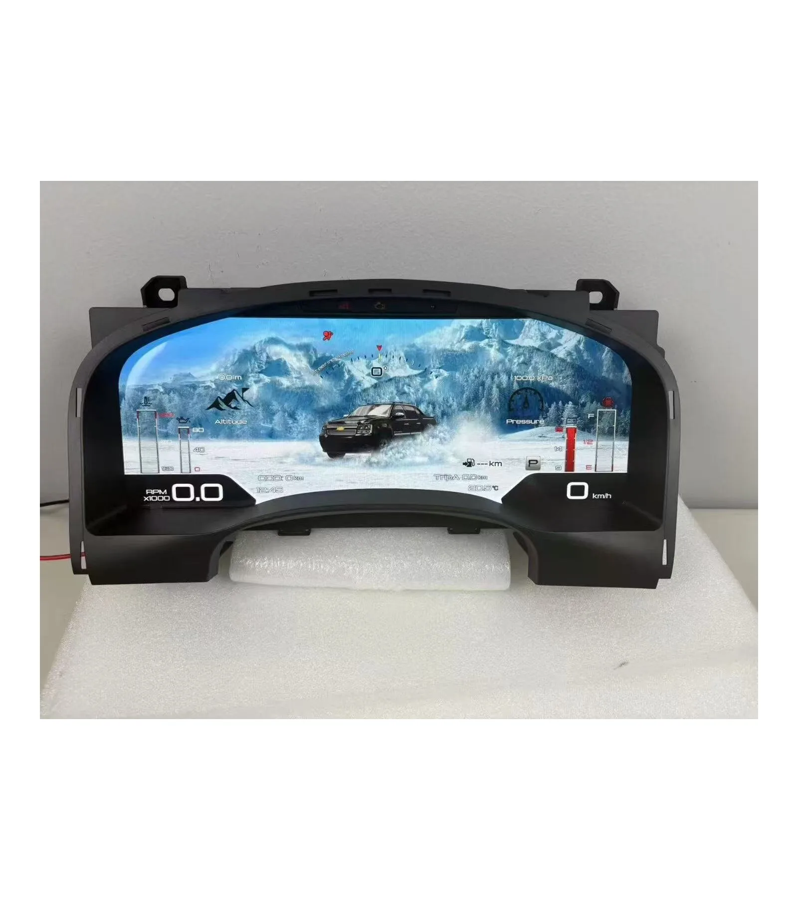 Upgrade LCD Digital Cluster Speedometer Instrument With Carplay New Auto Meter For Chevrolet GMC Yukon