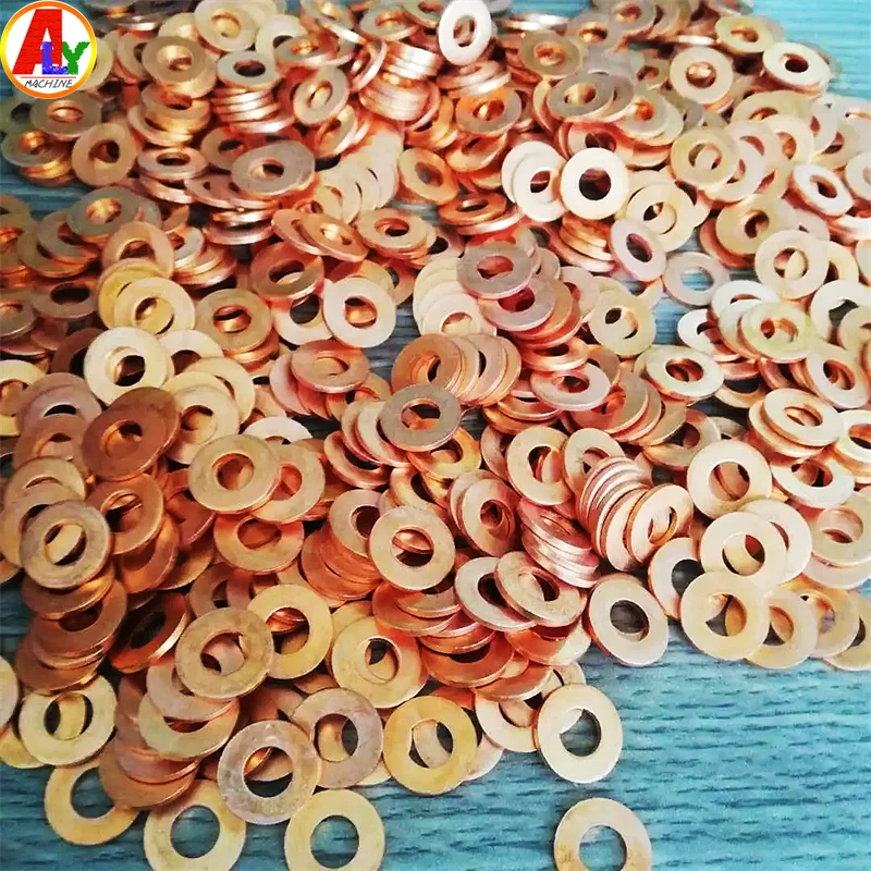 100PCS Injector Nozzle Copper Washer Gaskets Thickness 2mm Inner Diameter 7-18mm