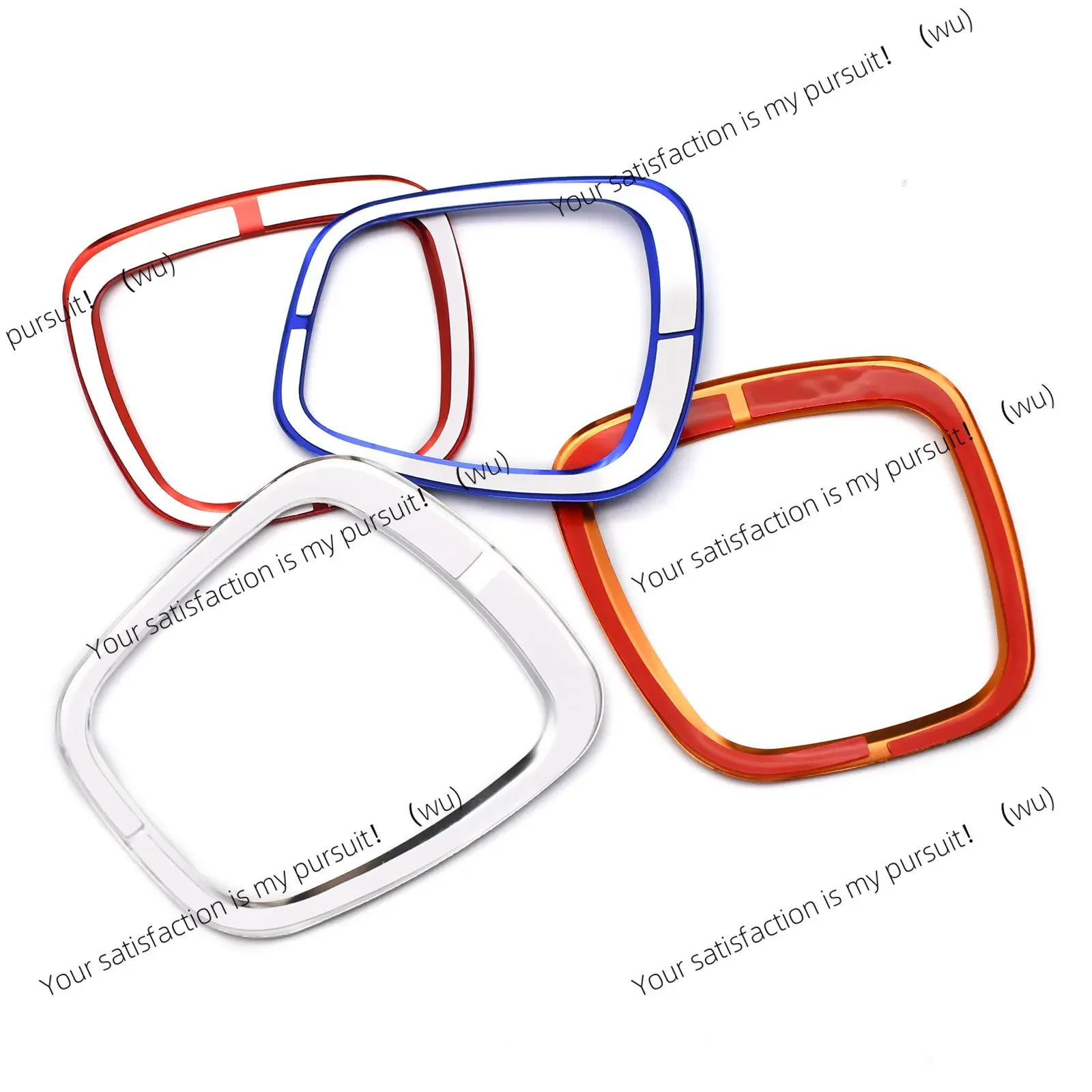 For Audi A4 B6 B7 B8 A6 C6 A5 Q7 Q5 A3 8P S3 8v Car Steering Wheel Center Panel Circle Stickers Cover Trim Interior Accessories view 3