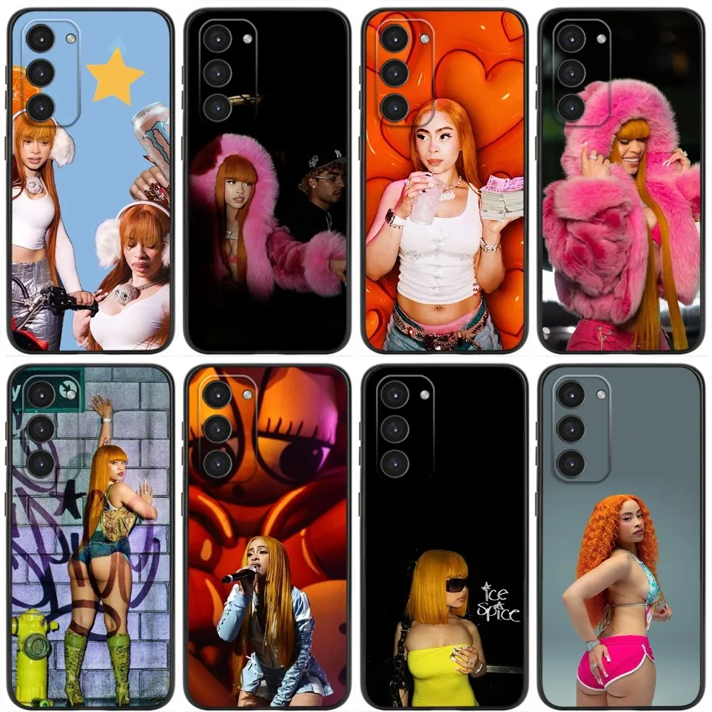 

Singer I-Ice Spices Phone Case For Samsung Galaxy A20,A21s,A22,A31,A32,A52,A53,A72,73,A80,A91 Soft Liquid Silicone Black Cover