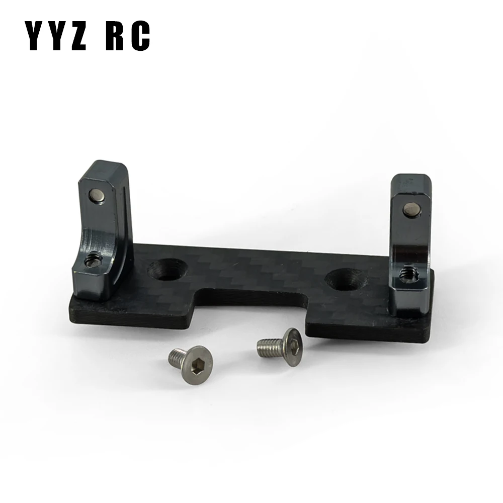 Servo Mount Carbon Plate Metal For Axial Scx10 Upgrade Parts Remote Control Rc Crawler Car Accessories 1/10 Scale