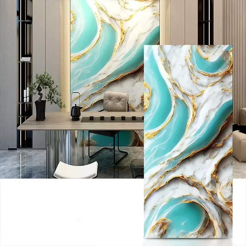 2026 Modern Waterproof Fireproof SPC PVC Plastic Stone Panels Marble Rock Look Wall Board for Hotel Commerce 7.10
