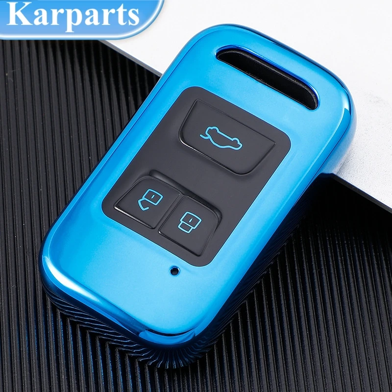 3 Buttons TPU Car Key Case Bag For Chery Arrizo Tiggo 3 5X 4 8 Glx 7 2019 2020 Smart Remote Cover Car Interior Accessories