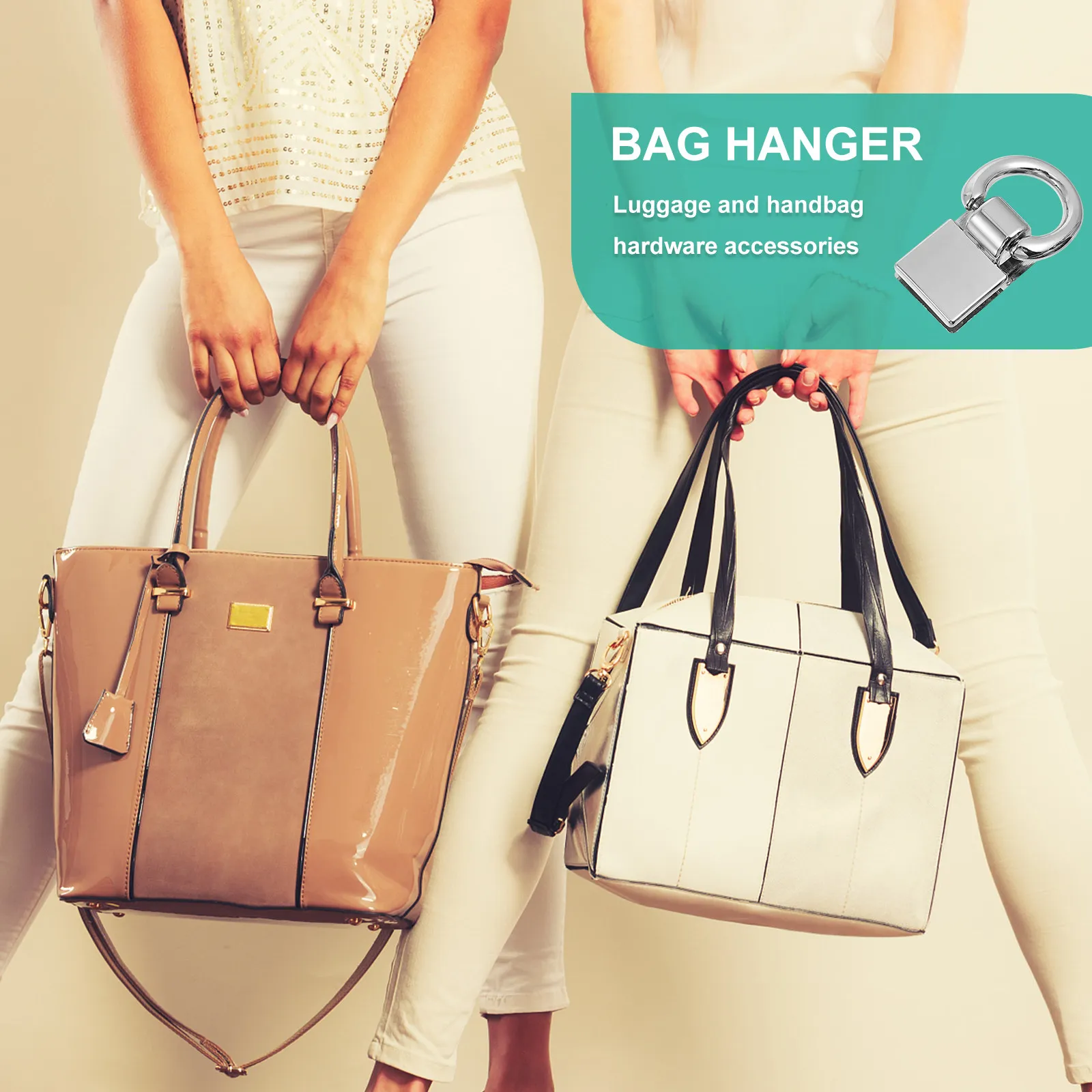 4pcs Handbag Link Buckle Set – Sturdy, Lightweight, Easy-Clean DIY Bag Making Replacement