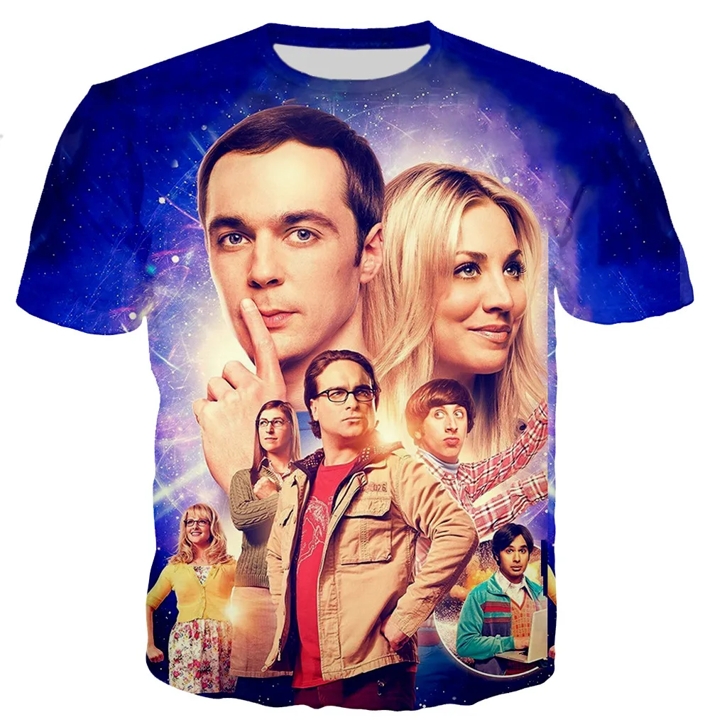 New The Big Bang Theory T Shirt Men Women 3D Printed T-shirts Fashion Casual Harajuku Style Tshirt Oversized Tops Tees