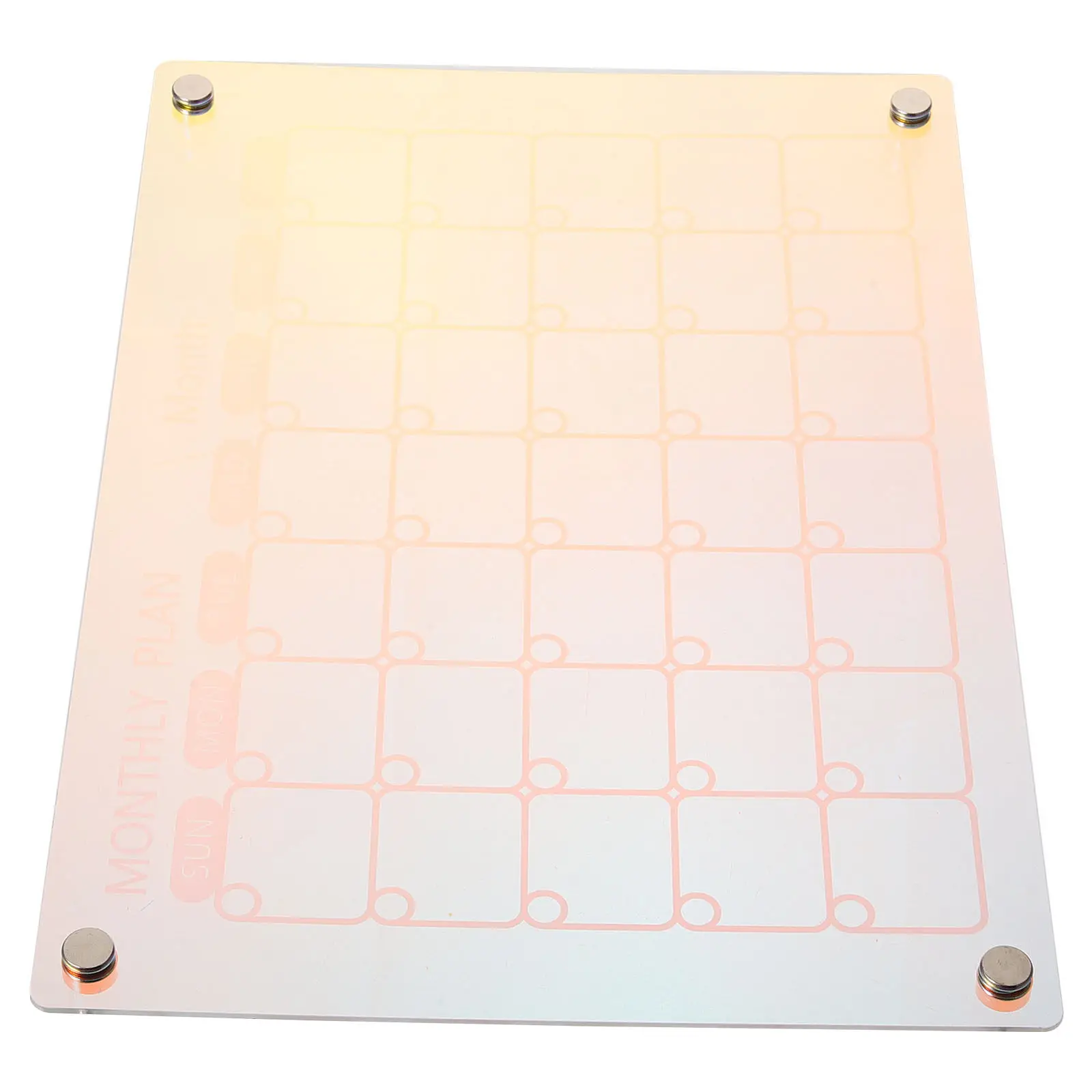 

Акриловая магнитная доска-планировщик на месяц, сухостираемый календарь на холодильник, многоразовая доска для планирования, органайзер-напоминание для дома