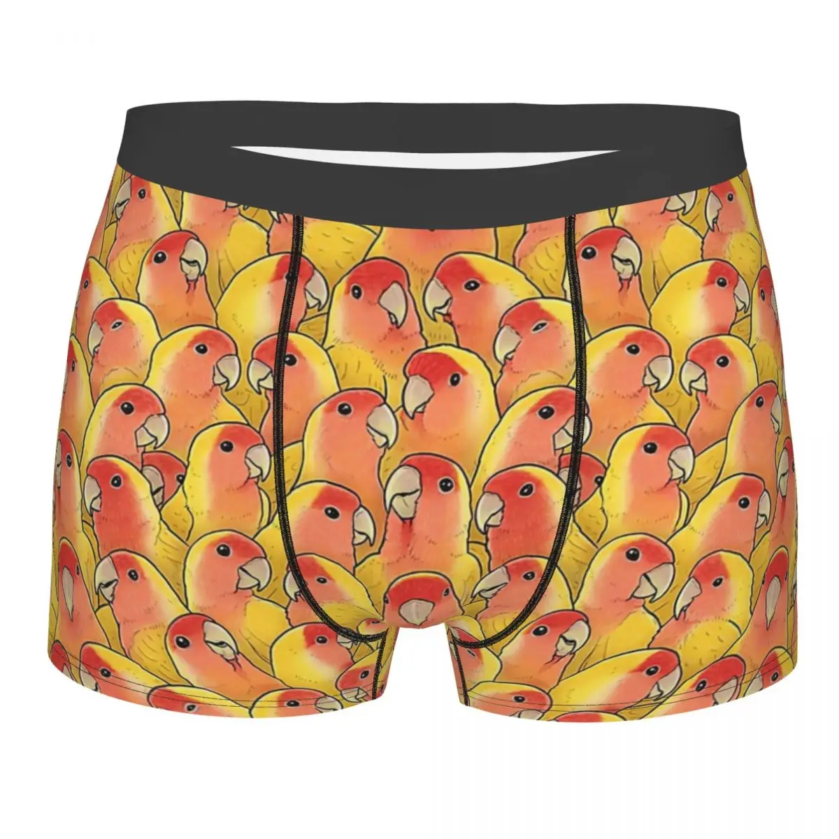 

Lutino Peach Face Lovebird Underpants Breathbale Panties Male Underwear Print Shorts Boxer Briefs