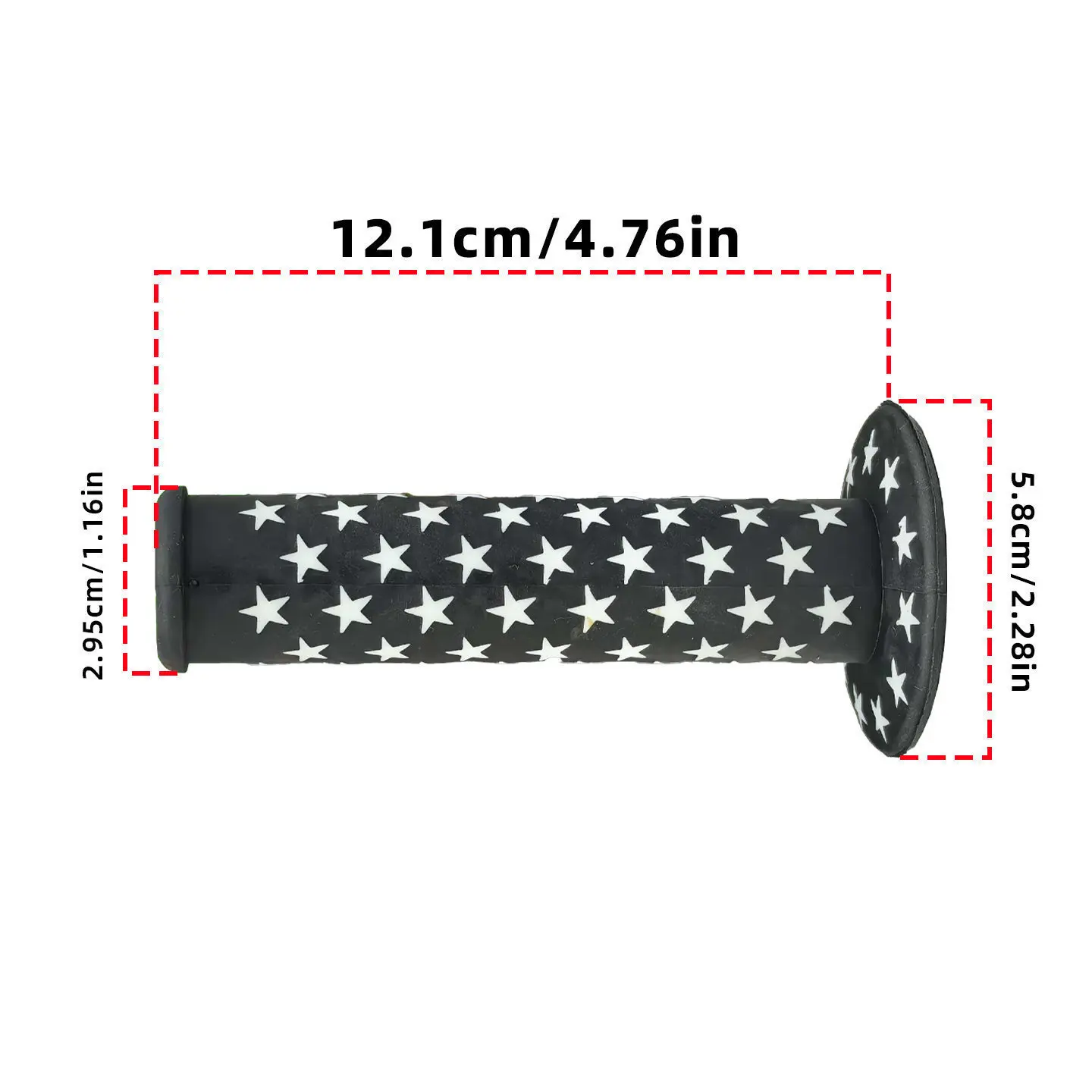 1-2 Paar Gummi-Fahrradlenkergriffe 22 mm, rutschfest, für Kinder, Fahrradlenker, Kinder-Dreirad, Roller-Zubehör – Detail 3