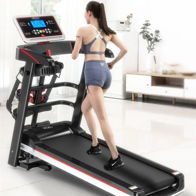 A6S Electric Treadmill Multifunctional Home Fitness Foldable Treadmill Running Machine Indoor Exercise Equipment LCD Display