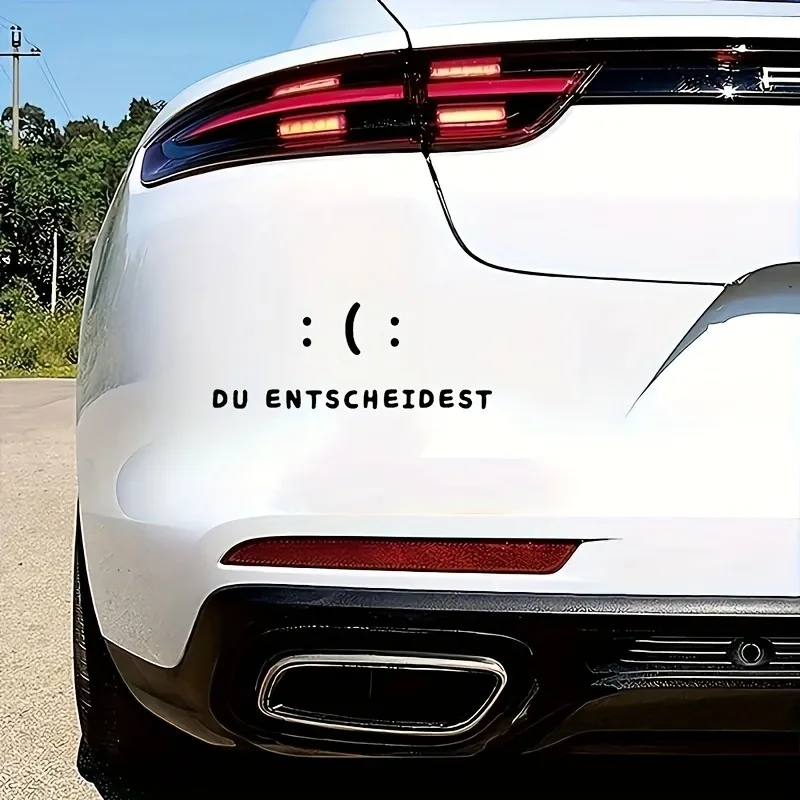 

Cool Design Du Entscheidest Auto Stickers On The Car Rearview Mirror Side Decal Stripe Vinyl Truck Vehicle Body Accessories