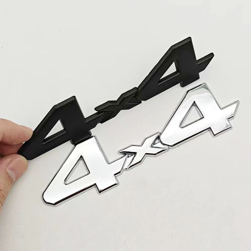 3D Metal Red Chrome Black Logo 4X4 Emblem Letters Decals Car Rear Trunk Badge For Toyota Tundra 4x4 Sticker Adhesive Accessories - view 6