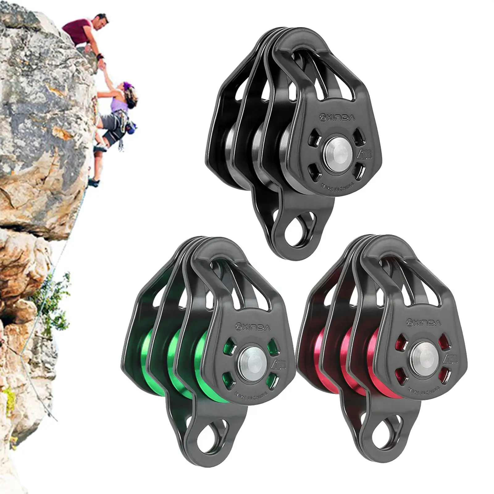 

Pulley Rope Pulley Rock Climbing Equipment ,for Climbing, , Aloft Work, Engineering Outdoor Rock Climbing