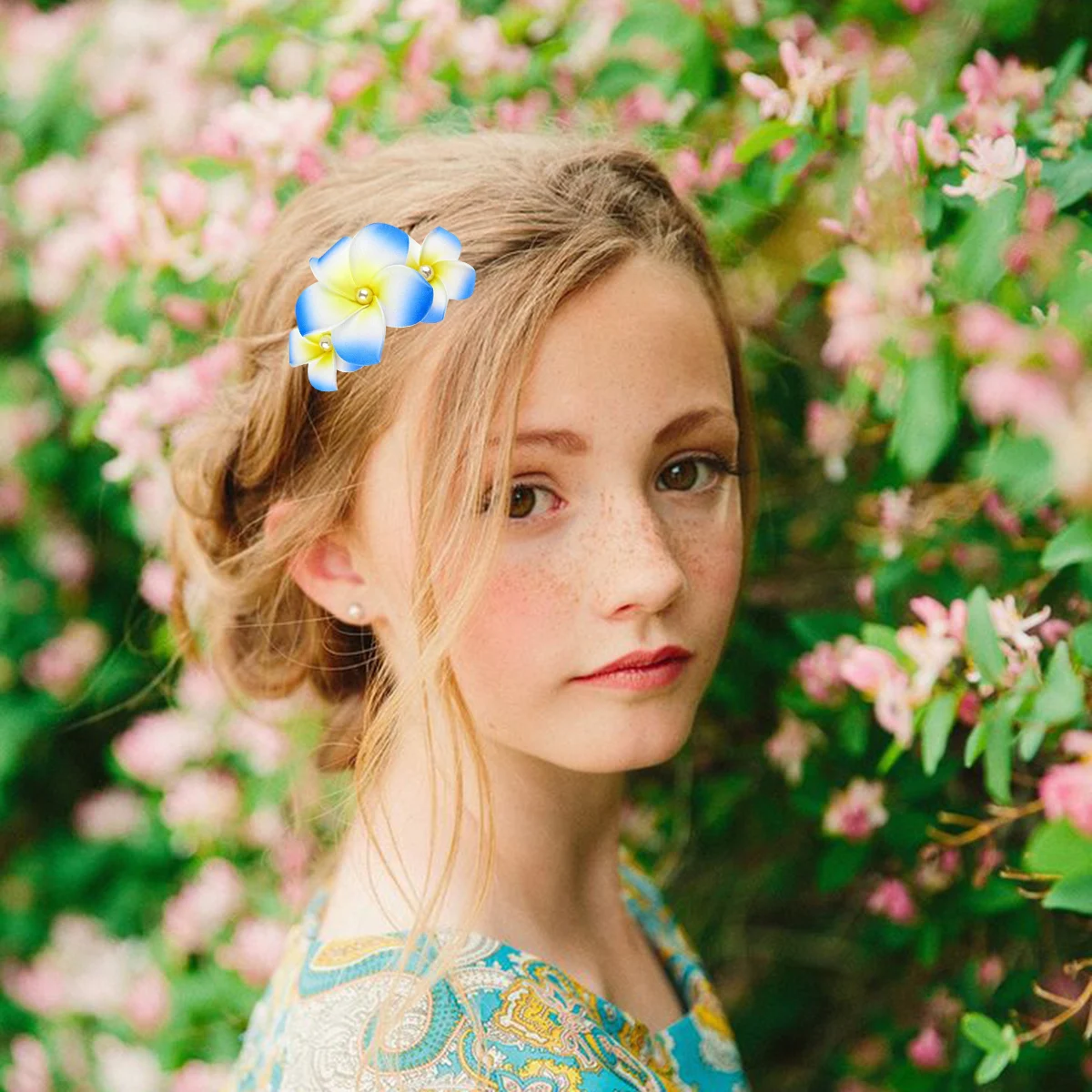 

Pearl Flower Comb Hair Accessories Bridesmaid Clips Wedding for Formal Occasions Plumeria Bridal Combs