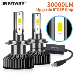 Infitary Car Lights H4 LED H7 30000LM H11 3570 LED Canbus lampada per lampadine per fari Auto H1 H3 9005 9006 HB3 HB4 9007 H13 Fog 12V