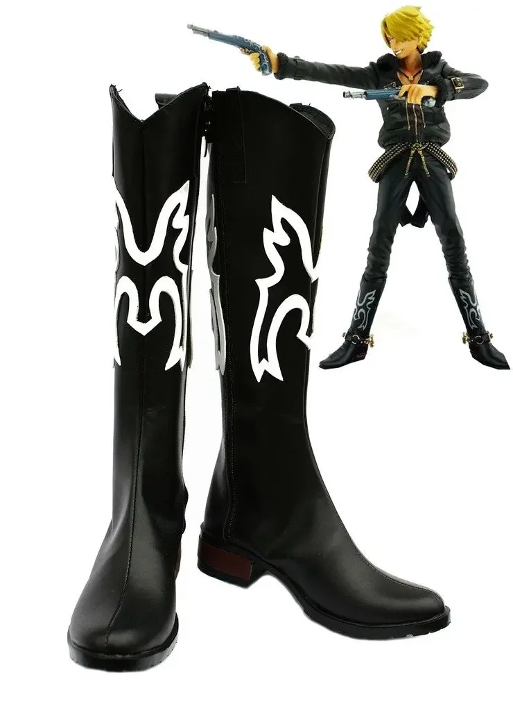 Vinsmoke Sanji Cosplay zapatos botas hechas a medida