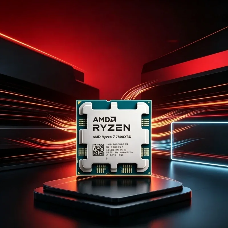 AMD Ryzen 7 7800X3D Computer Processor 8 Core 16 Thread AM5 Socket 3D V-Cache For Gaming Desktop PC Build