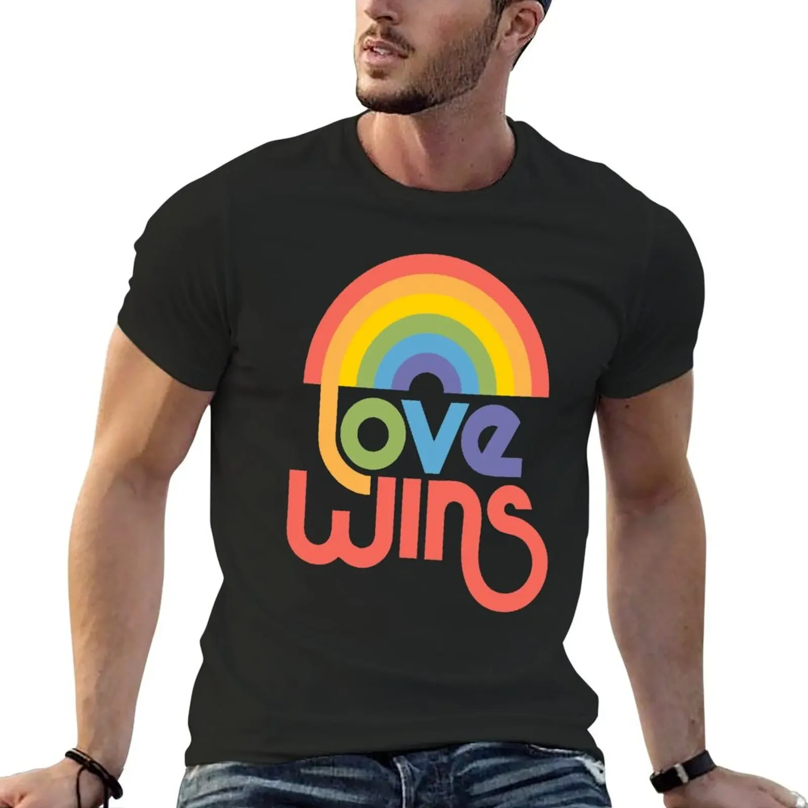 

Love wins T-Shirt graphic tee shirt hippie clothes graphic t shirt vintage mens graphic t-shirts anime