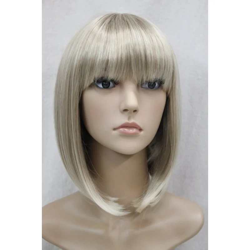 

Ladies Wig Light Blonde Long Straight Wigs Women Hair Full Wig Party Wig+Wig Cap