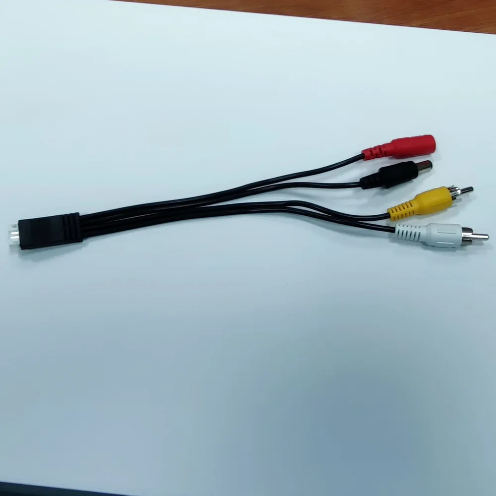 4Pin To DC Power RCA Input Cable For UHF 1.2Ghz 2.4Ghz 5.8Ghz Video Audio Transmitter Receiver Conversion Cable
