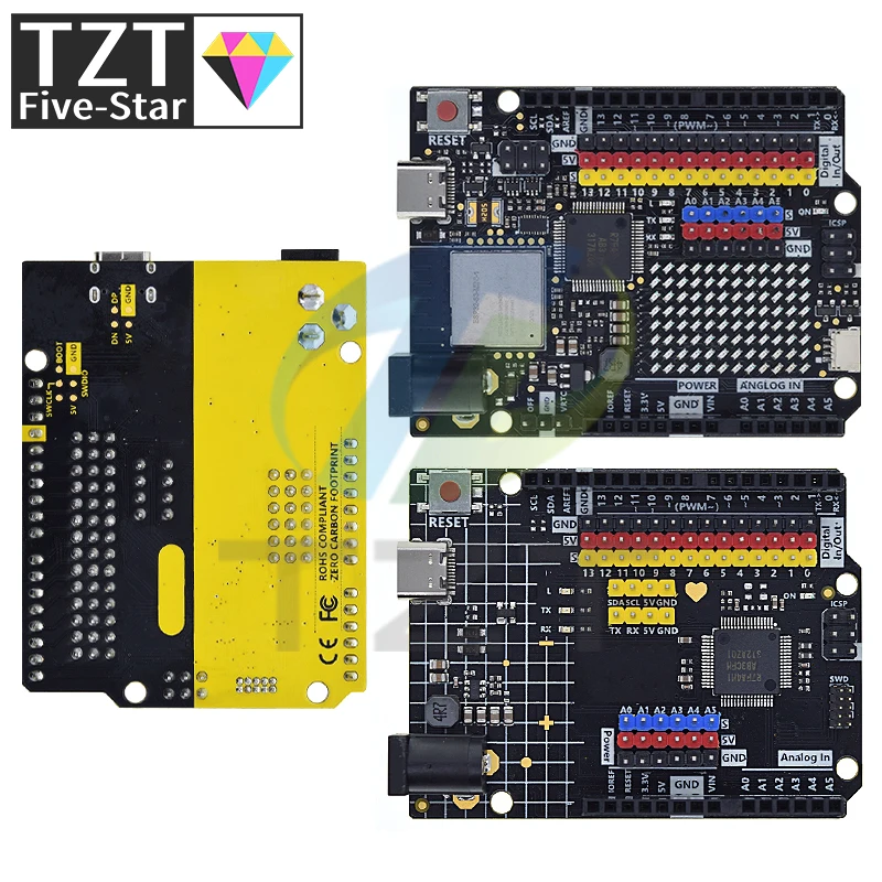 Imagem -04 - Tzt Uno-tipo-c Placa de Desenvolvimento Usb Edição Wifi Programação Arduino Learning Controller Uno r4 Esp32-s3