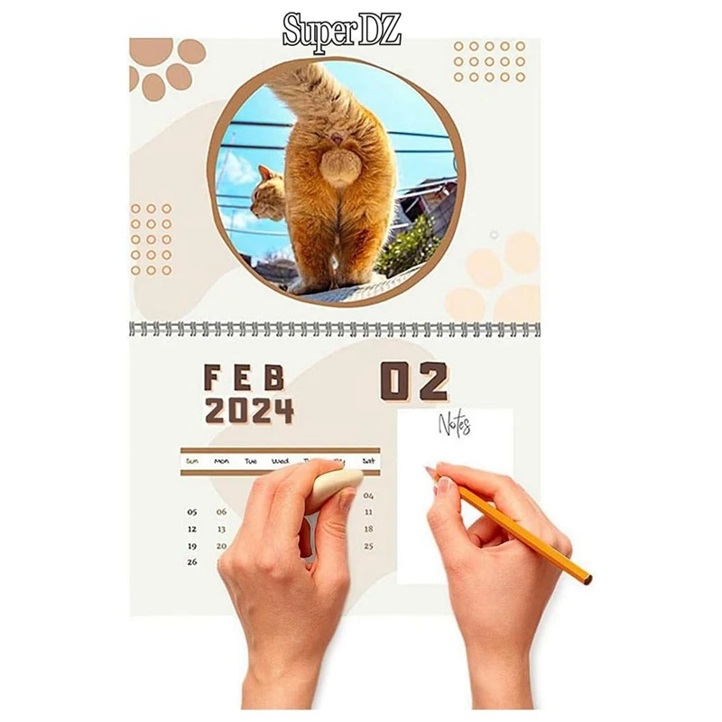 2024 New Year Wall Calendar 2024 Calendar Room Bedroom Background Decoration New Year Gift