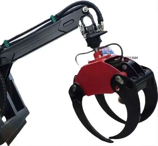 Hydraulic Demolition Log Grapple Attachment for 6-10 Ton Excavators 2700mm Max Jaw Opening