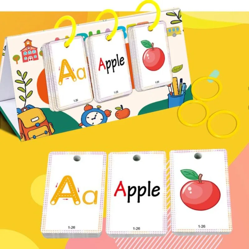Words Spelling Games Educational Learning Cards Alphabet Learning Pocket Chart Reusable Learning Tool for Home School Classroom